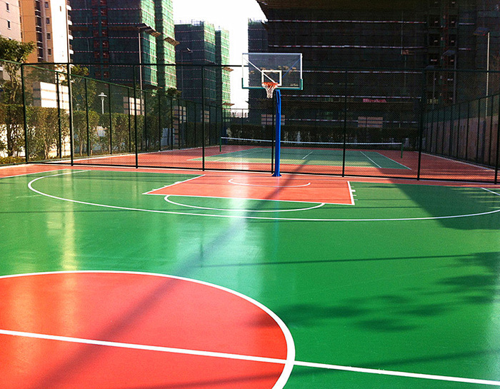 硅PU籃球場